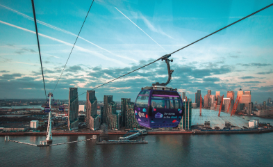 London sightseeing from an open-top bus